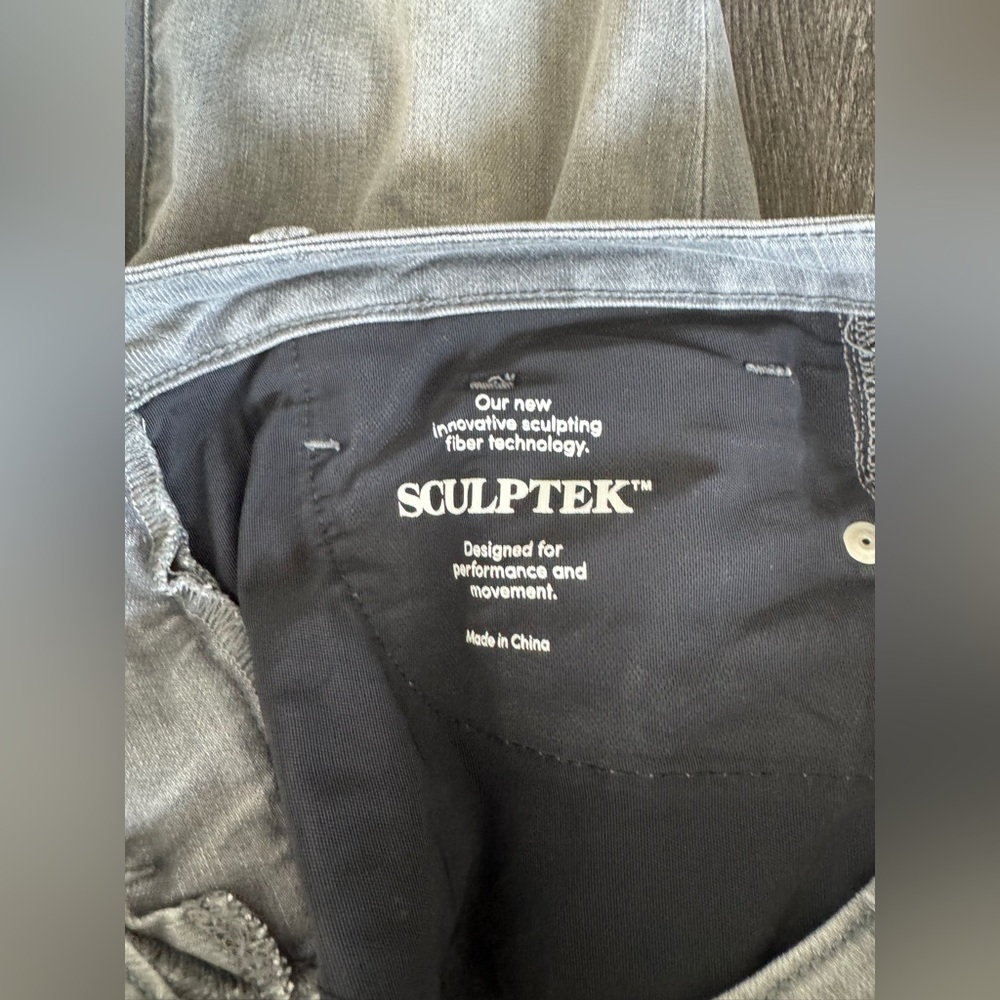 Athleta Sculptek Mid-Rise Skinny Jeans Gray Wash Size 6 - Picture 6 of 10